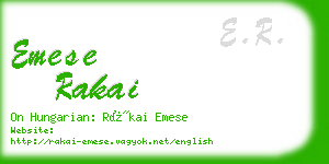 emese rakai business card